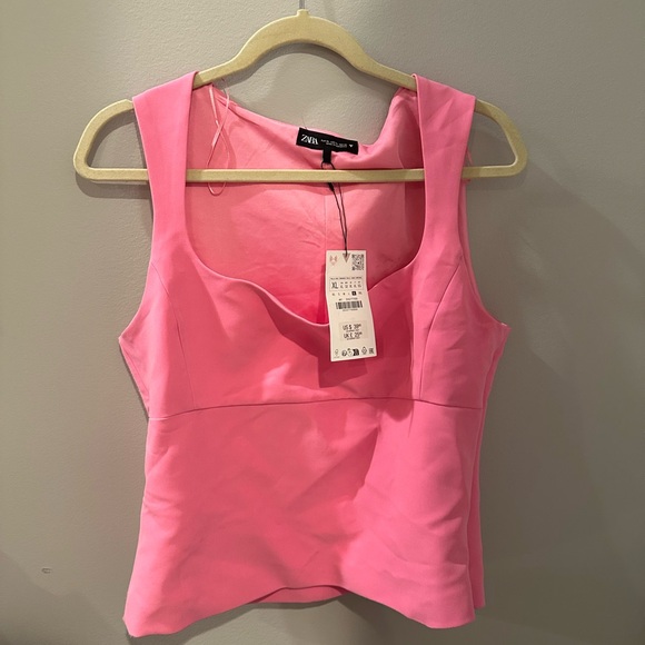 Zara fitted square neck top 3242/777 - Picture 7 of 9